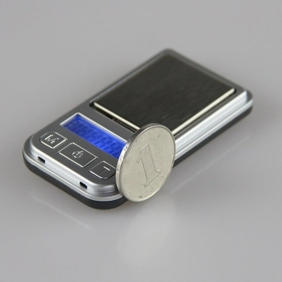 1 Set Portable Mini Jewelry Scale Electronic Component Silver 11.5 x 6.15 x 1.6in Compact Coins