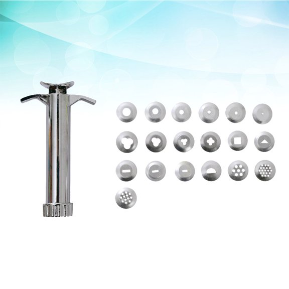 FOLOYORI Clay Extruder Tool Set, Stainless Steel Handheld Mud Extrusion Device for Crafting and Modeling