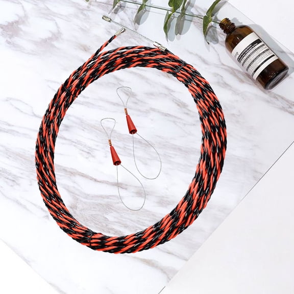 FOLOYORI 1 Set Wire Threader Plastic and Metal for Cable Pulling Grip and Electrical Wire Puller 11.8x0.4x393.7in