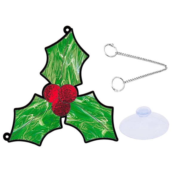 FOLOYORI 1 Set of Christmas Tree Hanging Ornament Acrylic Stained with Berry Shape for Home Decorations