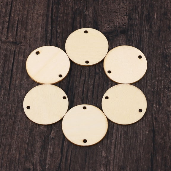 FOLOYORI Craft Wood Slices Round 100Pcs 1.5in Diameter 0.08in Thickness
