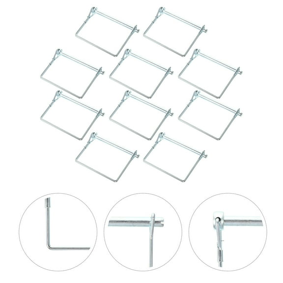 FOLOYORI 10 Pcs Hitch Pin Kit Safety Coupler Pin Secures Coupler Latches Trailer Accessories