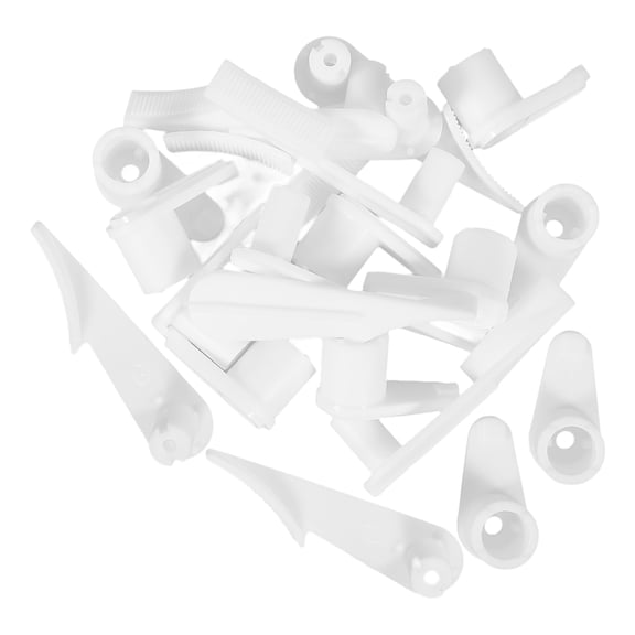 FOLOYORI 10-Pack White Flush Mount Light Clips for Ceiling Lamps, Buckle Mounting Hardware