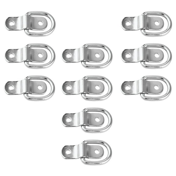 FOLOYORI 10Pcs D-Type Pull-Tab Buckle Dog Collar Metal Buckle for Belt Attachment