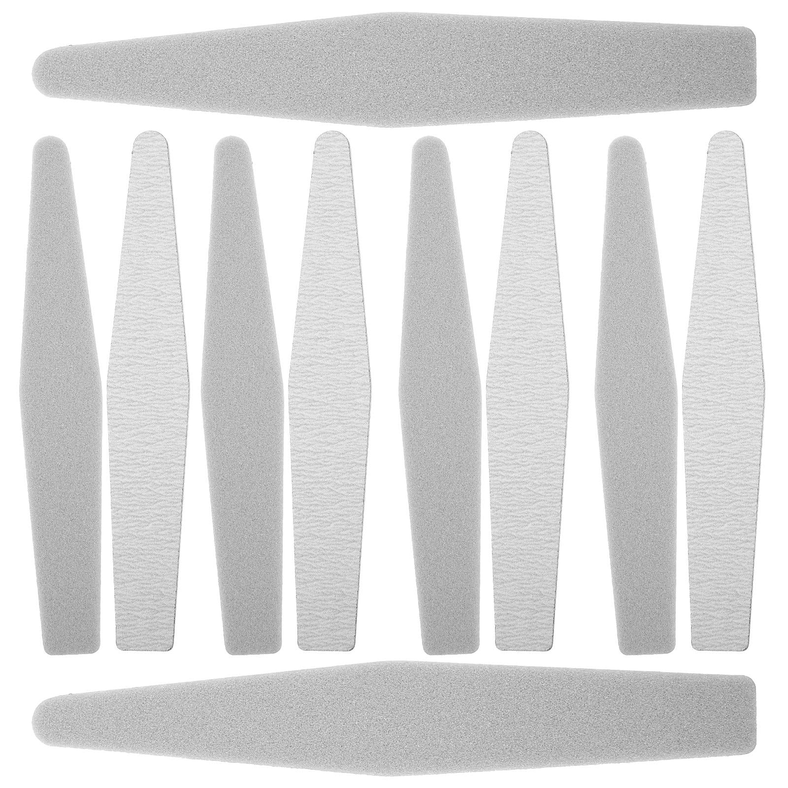 FOLOYORI 10Pcs Manicure Supplies Rectangular Nail Files for Polishing ...