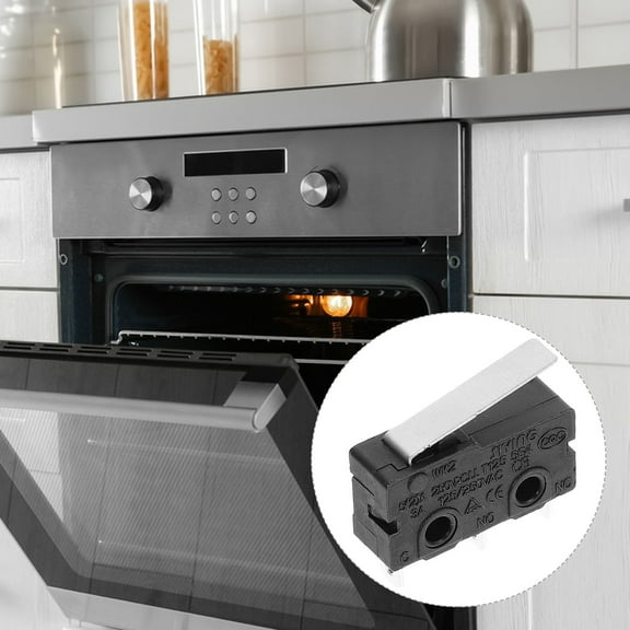 FOLOYORI 10Pcs Micro Switch Straight Lever 125V 5Amp Spdt 1No 1Nc With Plastic Metal For Oven Control