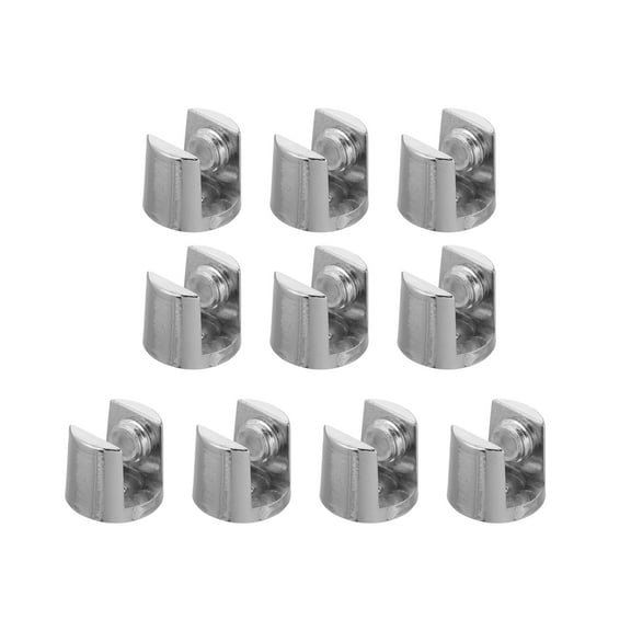 FOLOYORI 10Pcs Waterproof Zinc Alloy Mirror Clips for Wall Mounting 0.71 x 0.71 x 0.63in