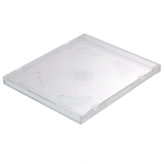 FOLOYORI 10pcs Transparent Cd Boxes Portable Storage Cases For Dvds Dual Capacity For Home Organization And Travel