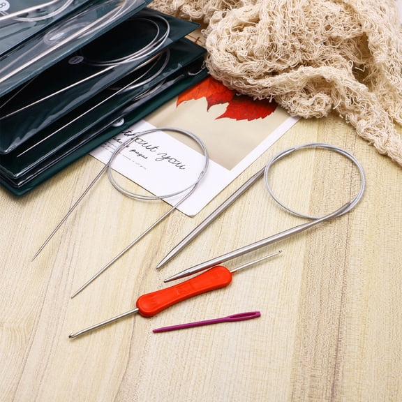 FOLOYORI 11pcs Circle Needles Wire for Knitting Projects for Craft Enthusiasts
