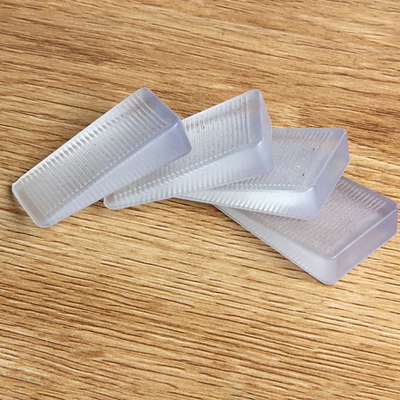 FOLOYORI 12Pcs Table Shims for Furniture Accessories White Large Anti-Slip Levelers