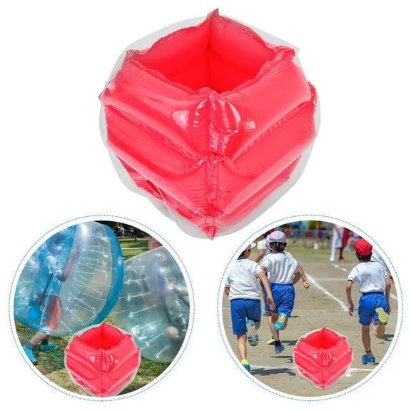 FOLOYORI 1Pack Inflatable PVC Bumper Ball Red 64.0x64.0x60.0in For Family and Friends Gathering Outdoor Fun