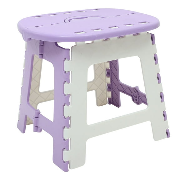 FOLOYORI 1Pack Portable Seating Stool Purple Plastic for Hiking Fishing Travelling