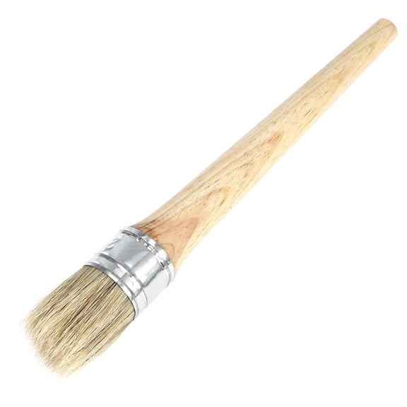 FOLOYORI 1Pack Professional Paint Wax Brush 30Mm Round Flat Brush for DIY Enthusiasts and Craft Work