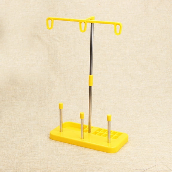 FOLOYORI Thread Spool Holder for Sewing Machine Yellow Plastic Metal Stable