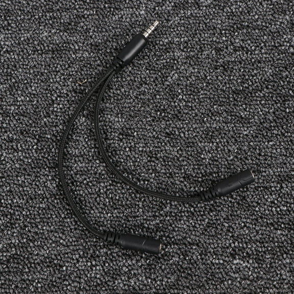 FOLOYORI 1Pcs Headset Splitter Cable Y Shape Plastic Metal For Pc Gaming Headset Travel Applications Skype Calls
