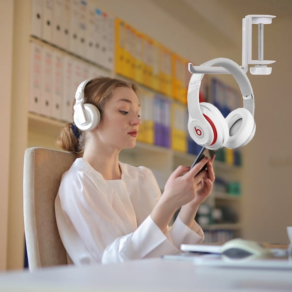 FOLOYORI Headphone Hanger Hook - Lightweight, Simple Headset Organizer for Desk or Wall Mount