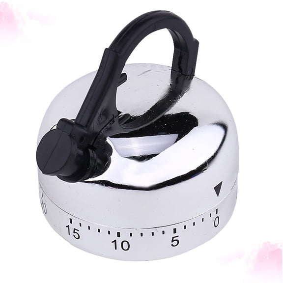 FOLOYORI Plastic Kettle-Shaped Mechanical Countdown Timer for Kitchen Cooking and Baking, 1 Piece