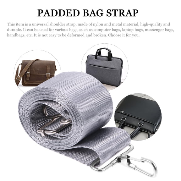 FOLOYORI 1Pcs Universal Shoulder Strap for 15.7x1.5in Grey Adjustable
