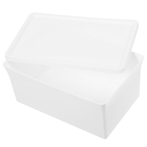 FOLOYORI Drawer Style Laundry Powder Box White 1Pack 6.6x4.3x2.9in