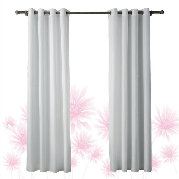 FOLOYORI 1Pcs White Oxford Cloth Curtain for Home Decor Sunlight Blocking Privacy Protection Bedroom Window 160x100in