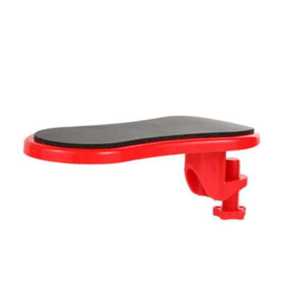 FOLOYORI Adjustable Computer Arm Rest Support with Rotatable Joint in Red