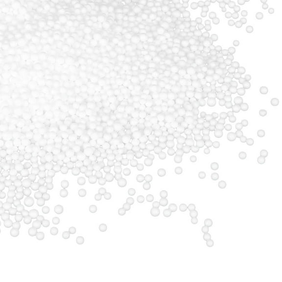 FOLOYORI 1Set Bean Bag Stuffing Beads White Round for Bean Bag Chairs Comfortable Support