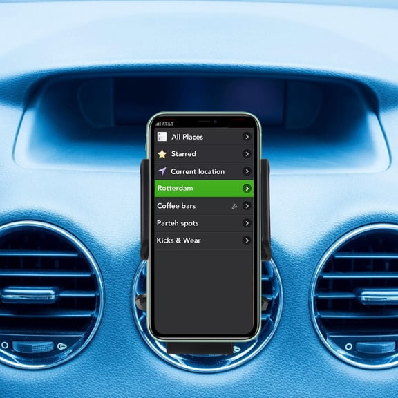 FOLOYORI 1Set Car Phone Bracket for 4 to 6 Inches Phones 360-Degree Rotation Black Universal Car Phone Stand