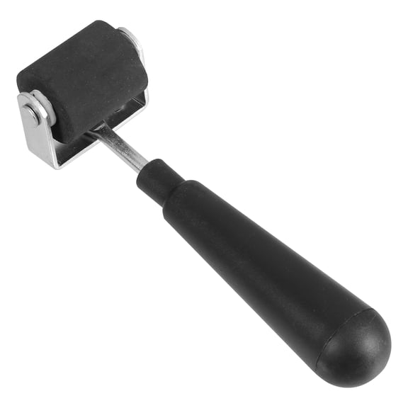 FOLOYORI Black Rubber Roller for Studio Crafting with Durable Grip Handle