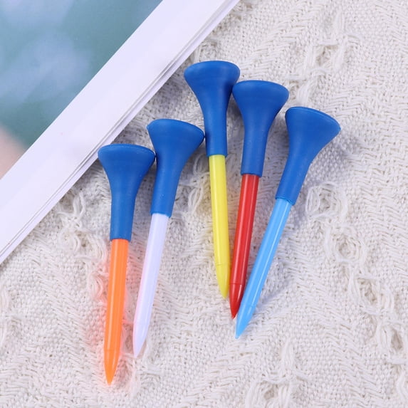 FOLOYORI Golf Tee Plastic Assorted Colors 5Pcs 2.8In