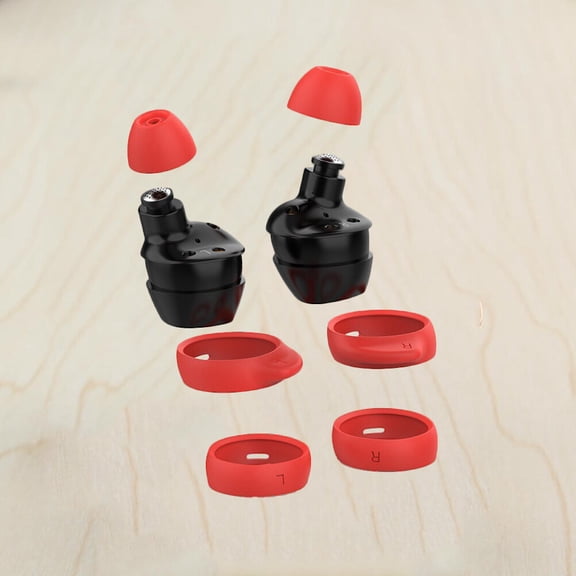 FOLOYORI Comfortable Red Earphone Cover Tips, Durable and Skin-Friendly