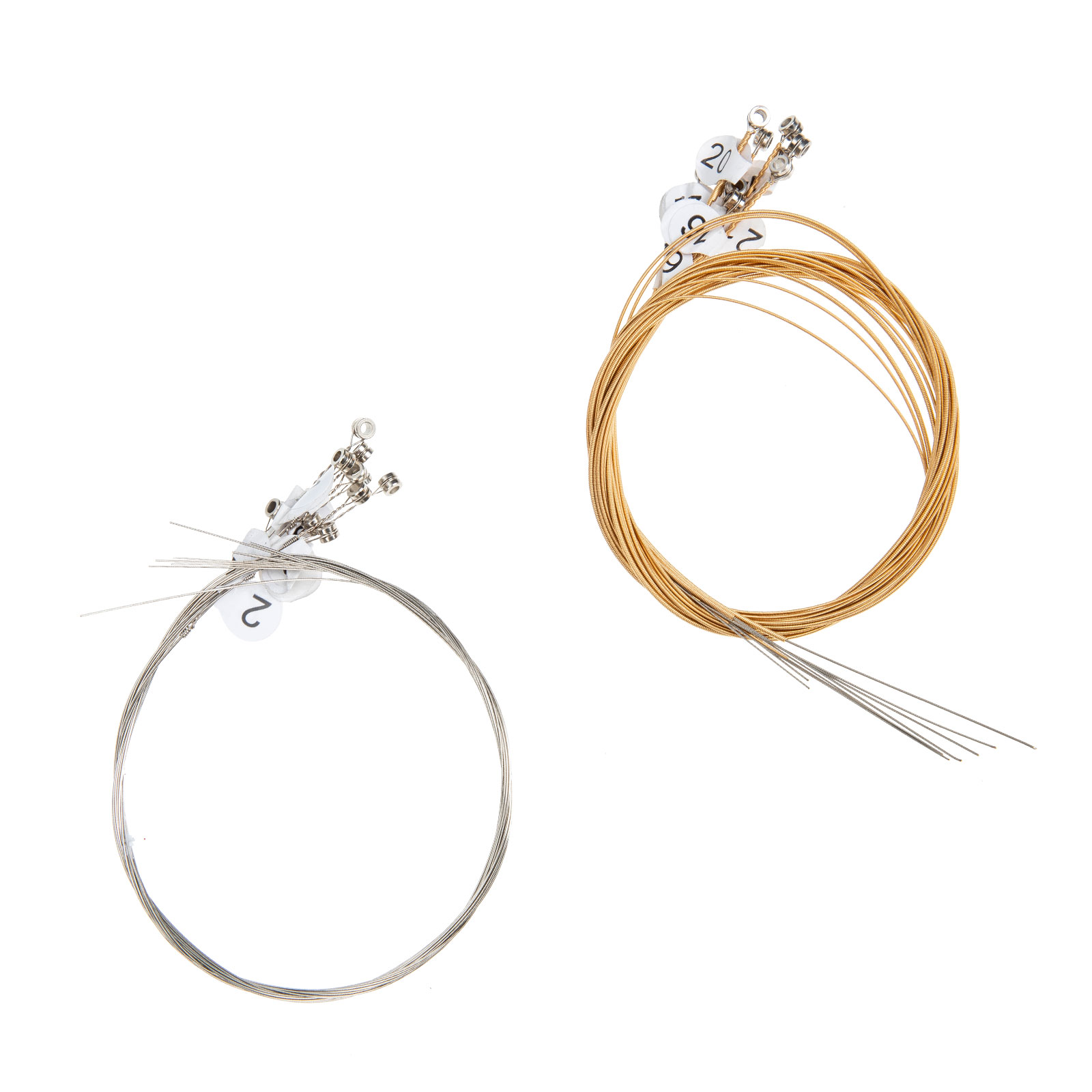 FOLOYORI 1Set Steel Copper Golden Silver Lyre Strings 55x0.3cm Musical ...