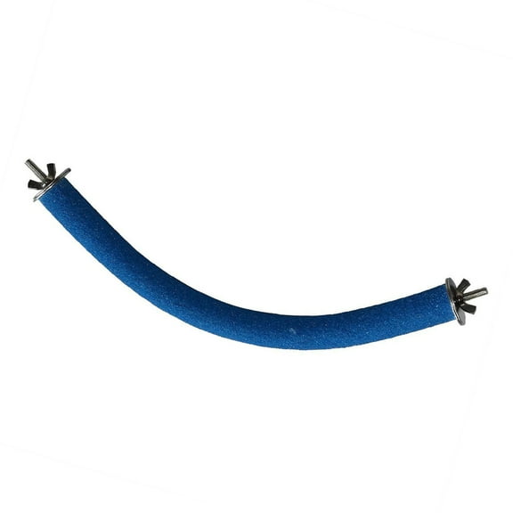 FOLOYORI 1Set U Shape Parrot Standing Poles Cage Decor Dark Blue Stone Grinding Rod for Bird Owners