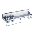 thumbnail image 1 of FOLOYORI 1Set Wall Mount Spice Racks Hanging Rack Silver Aluminum 19.7 x 11.8 x, 1 of 6
