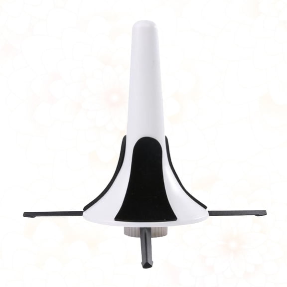 FOLOYORI White Trumpet Tripod Stand with Foldable Rotating Screw and Detachable Metal Bracket for Enhanced Stability