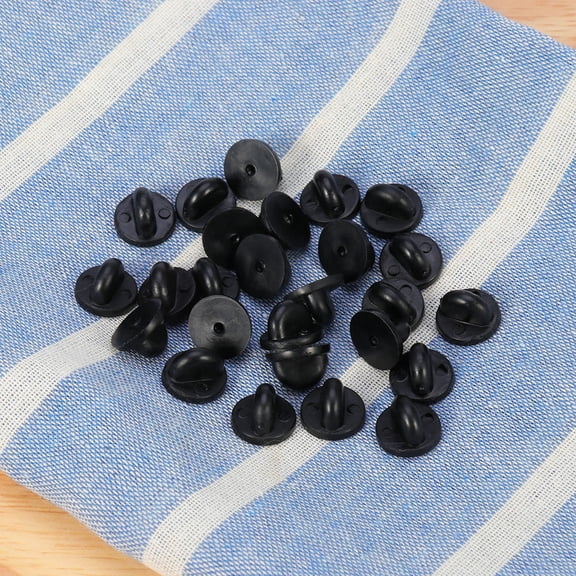 FOLOYORI 200Pcs Black Pin Clasps Replacement for Brooch Pins and Jewelry Making