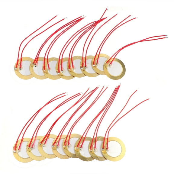 FOLOYORI 20Pcs Music Drum Disc Copper 5.1x1.9x0.04in Contactless Wide Tonal Response Smd