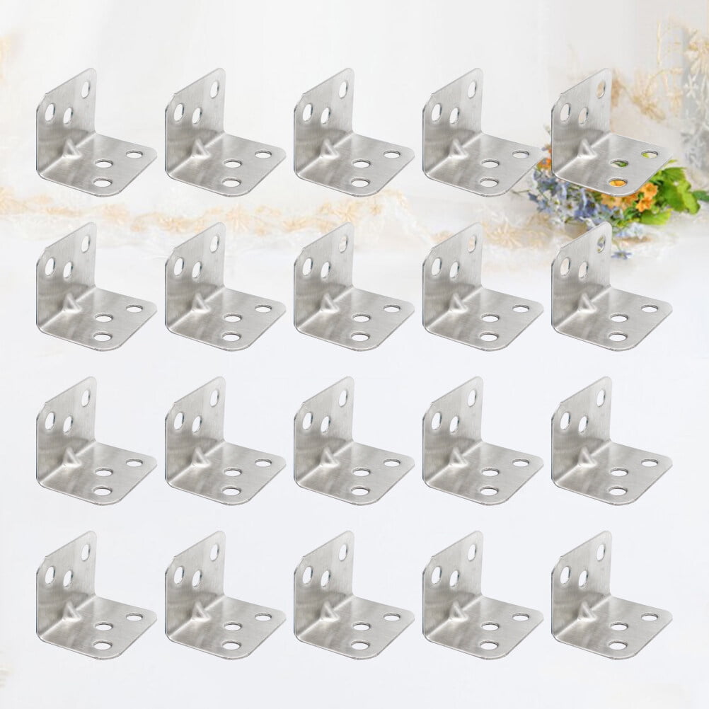 FOLOYORI 20Set Elegant Shelf Bracket Right Angle Brace For Bookshelf ...