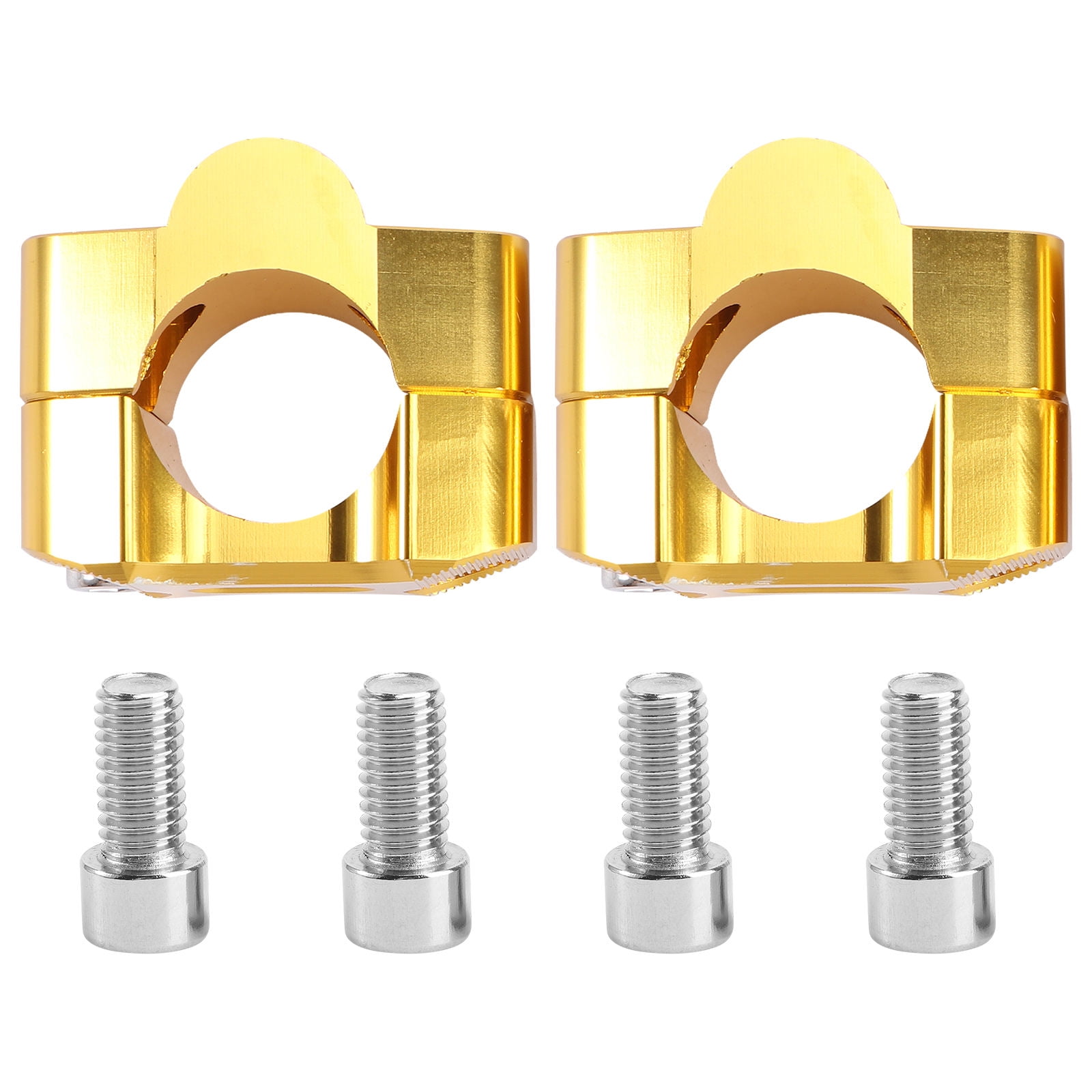 FOLOYORI 2Pcs Aluminum Handlebar Risers Mount Clamps for ATV 5.75x2.01x1.38in