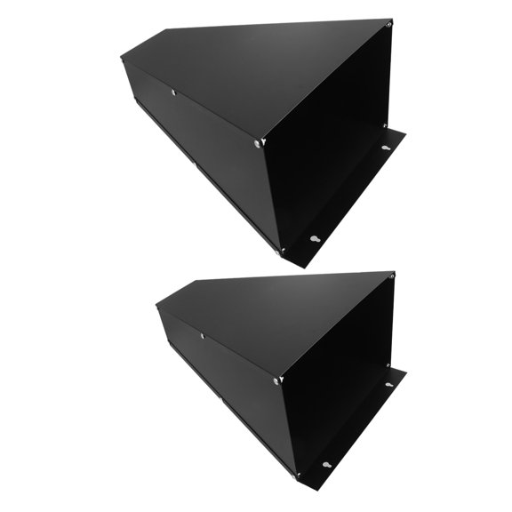 FOLOYORI 2Pcs Black Stainless Steel Chicken Killing Cone Restraining Tool for Poultry Processing
