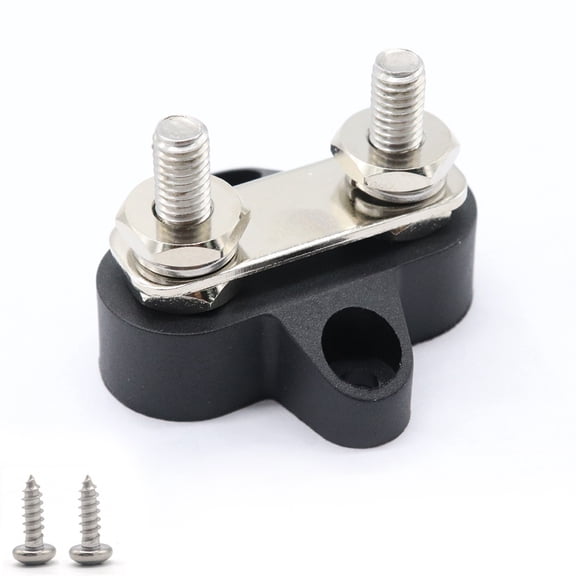 FOLOYORI 2Pcs Dual Heavy-Duty Terminal Studs for Car Truck Boat Electrical Connectors