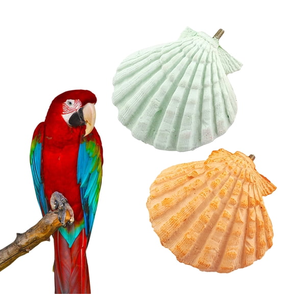 FOLOYORI 2Pcs Parrot Beak Grinding Stone for Small Pets 11.8x10.2x2.4in
