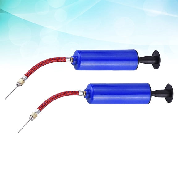 FOLOYORI 2Sets Small Air Pump for Balls for Outdoor Use Blue Plastic Portable