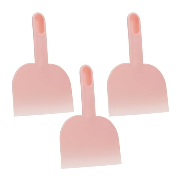 FOLOYORI 3Pcs Multifunctional Plastic Dough Scraper and Flour Scoop for Pizza Cutting and Cake Decorating