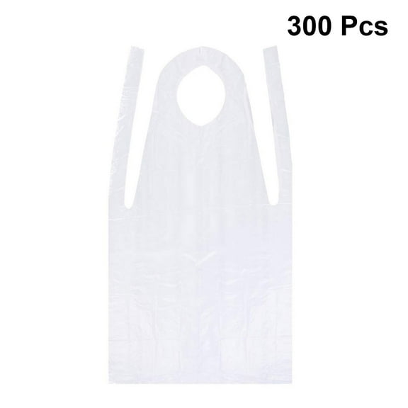 FOLOYORI White Waterproof Apron for Messy Activities and Cooking 300Pcs