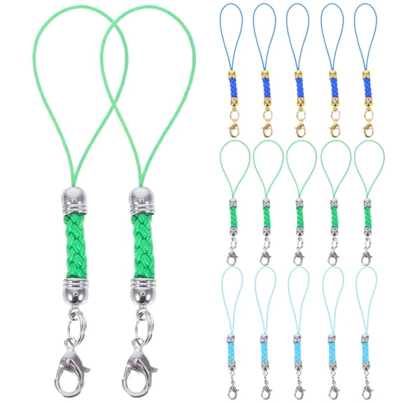 FOLOYORI 30Pcs Mobile Phone Lanyards Lobster Clasp Assorted Color DIY Decoration