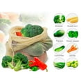 thumbnail image 1 of FOLOYORI 3Pcs Cotton Mesh Grocery Bags Reusable for Fresh Vegetables Fruits Nuts in Kitchen, 1 of 8