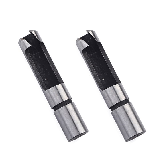 FOLOYORI 4Pcs Wood Plug Cutter Set Multi Straight and Tapered Hardened Carbon Steel