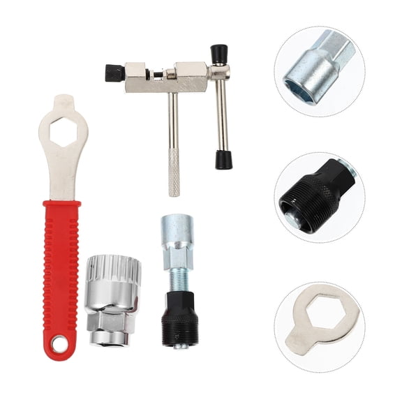 FOLOYORI 4-Piece Crank Puller Tool Set for Bike Repair, Metal Construction, Assorted Colors for Cycling Enthusiasts