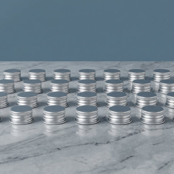 FOLOYORI 50-Pack Airtight Screw Caps, 1.1 x 1.1 x 0.5 Inch Sealing Caps for Bottles and Containers