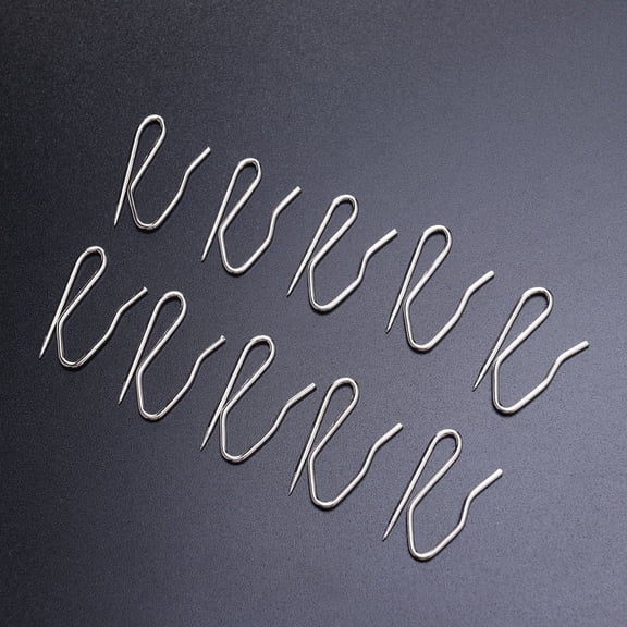 FOLOYORI Drape Hooks 50 Pieces, 1.4 x 0.8 Inch Curtain Hooks for Drapery and Window Treatments